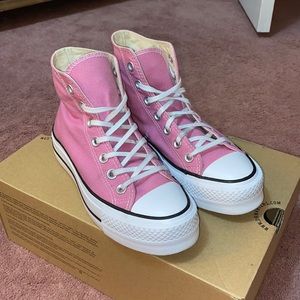 (SOLD) Pink Platform Hightop Converse